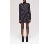 The Kooples Comet Print Long-sleeved Short Dress Black White size 36 | Mini Dresses Outlet | Women | Black 36