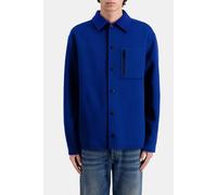 The Kooples Double-sided Wool Jacket With Checked Inside Royal Blue-dark size XL | Light Jackets Outlet | Men | White XL