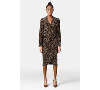The Kooples Leopard Midi Wrap Dress Leopard size 36 | Midi Dresses Outlet | Women 36