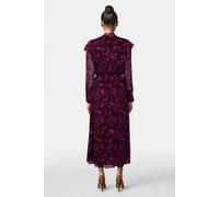 The Kooples Long Buttoned Dress With Lavaliere Collar Pink size 36 | Midi Dresses Outlet | Women | White 36