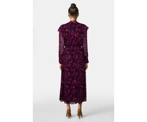 The Kooples Long Buttoned Dress With Lavaliere Collar Pink size 40 | Midi Dresses Outlet | Women | White 40
