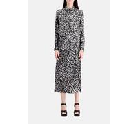 The Kooples Long Sleeve Satin Shirt Black White Leopard size 36 | Blouses Outlet | Women | Black 36