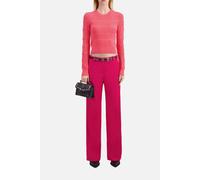 The Kooples Long-sleeved Sweater With Patchwork Points Retro Pink size 36 | Knitted Sweaters Outlet | Women | White 36