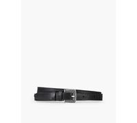 The Kooples Mens Black Metal-buckle Leather Belt M