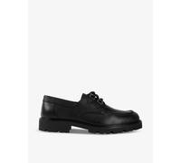 The Kooples Mens Black Notched-sole Lace-up Leather Loafers Eur 44 / 10 Uk Men