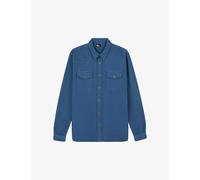 The Kooples Mens Middle Vy Patch-pocket Relaxed-fit Denim Shirt M