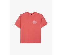 The Kooples Mens Red Brique Blazon Brand-print Cotton-jersey T-shirt Xs