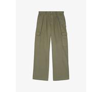 The Kooples Mens The Kooples Chain-Embellished Cargo-Pocket Cotton Trousers Kaki 38