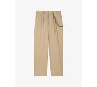 The Kooples Mens The Kooples Chain-Embellished Straight-Leg Cotton Trousers Sand 36