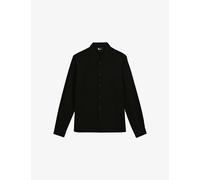 The Kooples Mens The Kooples Classic-Collar Regular-Fit Woven Shirt Black S