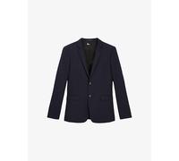 The Kooples Mens The Kooples Straight-Cut Single-Breasted Wool Blazer Nav03 36