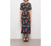 The Kooples Open Back Long Dress With Short Sleeves Multicolor size 40 | Midi Dresses Outlet | Women | White 40