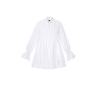 The Kooples Short Long-sleeved Dress With Placed English Embroidery Whit size 38 | Mini Dresses Outlet | Women | White 38