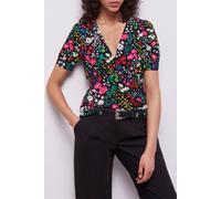 The Kooples Short Sleeve V-neck Top Multicolor size 38 | Blouses Outlet | Women 38