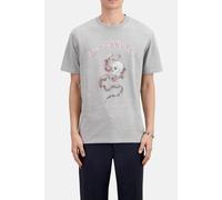 The Kooples Short-sleeved T-shirt With Snake Print Light Grey Chine size S | Print T-Shirts Outlet | Men | White S