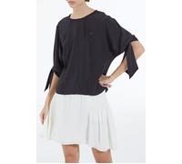The Kooples Short Sleeved Top With Braids Black size 34 | Blouses Outlet | Women | White