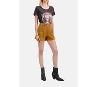 The Kooples Suede Leather Shorts With Fringes Camel size 40 | Shorts Outlet | Women | White 40