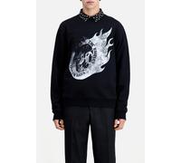 The Kooples Sweatshirt With Wheel And Flames Print Black size L | Sweaters Outlet | Men | White L