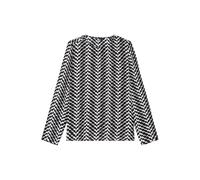 The Kooples Top Sleeves Longues Print Zig Zag Black White size 36 | Blouses Outlet | Women | Black 36