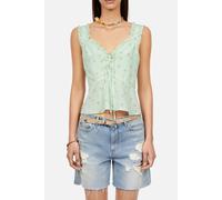 The Kooples Top With Straps And Ruffles Green size 38 | Blouses Outlet | Women | White 38