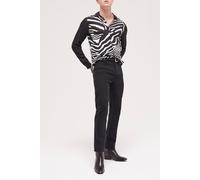 The Kooples Two-tone Zebra Print Chemise Black White size S | Casual Shirts Outlet | Men | Black S