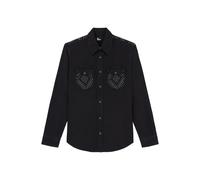 The Kooples Western Black Denim Shirt With Stud size 36 | Blouses Outlet | Women | Black 36