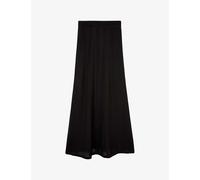 The Kooples Womens Black Open-weave Woven Maxi Skirt Xs