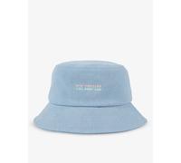 The Kooples Womens Denim Indigo Logo-embroidered Bucket Hat M/l