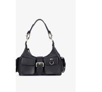 The Kooples Womens The Kooples Amelia Multi-Pocket Leather Shoulder Bag Black 1 Size