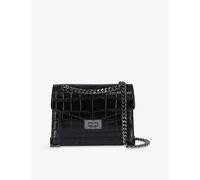 The Kooples Womens The Kooples Emily Croc-Embossed Leather Cross-Body Bag Bla01 1 Size