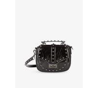 The Kooples Womens The Kooples Emily Stud-Embellished Leather Shoulder Bag Black 1 Size