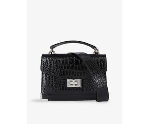 The Kooples Womens The Kooples Emily Vinyl-Effect Mini Leather Cross-Body Bag Bla01 1 Size