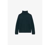 The Kooples Womens The Kooples Funnel-Neck Wool Knitted Jumper Forest M