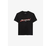 The Kooples Womens The Kooples Logo-Print Cotton-Jersey T-Shirt Bla01 M