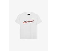 The Kooples Womens The Kooples Logo-Print Cotton-Jersey T-Shirt Whi01 S