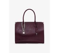 The Kooples Womens The Kooples Ming Large Leather Tote Bag Bordeaux 1 Size