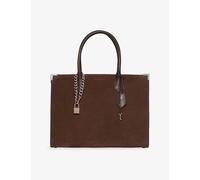 The Kooples Womens The Kooples Ming XL Leather Tote Bag Chocolate 1 Size