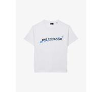 The Kooples Womens White What Is? and Logo-print Cotton T-shirt S