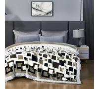 The Korean Mink Blanket, Plush Fleece Blanket,Raschel Flannel Blanket King Size 79"×91",Soft And Warm, Thick,for Autumns,Winter,Bed,Home,Gifts,C,200 * 230cm