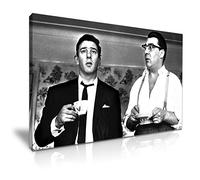 The Kray Twins London Gangsters Canvas Wall Art Picture Print 76 cm x 50 cm for Modern Home Office Hotel Garden Room Decoration
