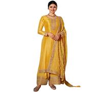 The kurti bazaar Beautiful Designer Plus Size Shalwar Kameez Suits Pakistani Indian Function Wear Palazzo Dresses, Choice 4, 48
