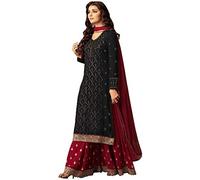 The kurti bazaar Girl's Wear Pakistani Designer Sharara Palazzo Suits Indian Stitched Shalwar Kameez Dresses, Choice 6, 44
