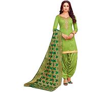 The kurti bazaar Indian Pakistani Designer Ready to Wear Cotton Worked Punjabi Patiyala Dupatta Suits, Choice 3, 16 US 3-XL ( Chest-48 Waist-44)