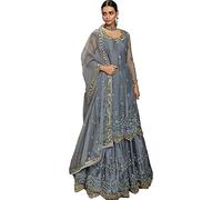 The kurti bazaar Pakistani Designer Wedding Wear Salwar Kameez Lehenga Combo Suits Stitched Anarkali Lengha Dupatta Dress, Choice-5, Medium