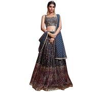 The kurti bazaar Party Wear Indian Designer Ready to Wear Lehengha Choli Pakistani Bollywood Choli For Women, Choice 6, 46