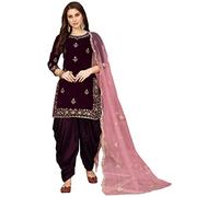 The kurti bazaar Punjabi Wedding Wear Stitched Patiyala with Dupatta Suits Indian Pakistani Salwar Kameez Dresses, Choice 4, 38