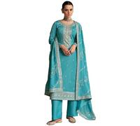 The kurti bazaar Ready to Wear Indian Pakistani Designer Long Anarkali Gown with Dupatta Dresses for Women, Choice 4, 34