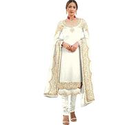 The kurti bazaar Ready to Wear Pakistani Indian Designer Georgette Fabric Churidar Shalwar Kameez Dupatta Suits, Choice 2, 48