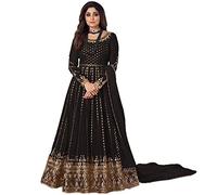 The kurti bazaar South Asian Wear Designer Stitched Heavy Worked Beautiful Flair Anarkali Gown Suits, Choice 1, X-Small