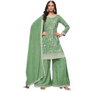 The kurti bazaar South Asian Wear Indian Pakistani Designer Salwar Kameez Sharara Plazzo Dupatta Suits, Choice -5, 38